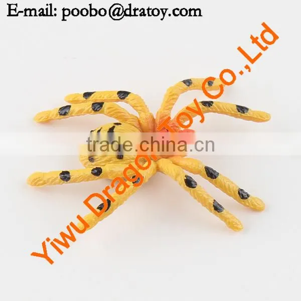 12 designs pvc colorful spider toy