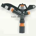 Dual nozzle impulse irrigation rotary sprinkler