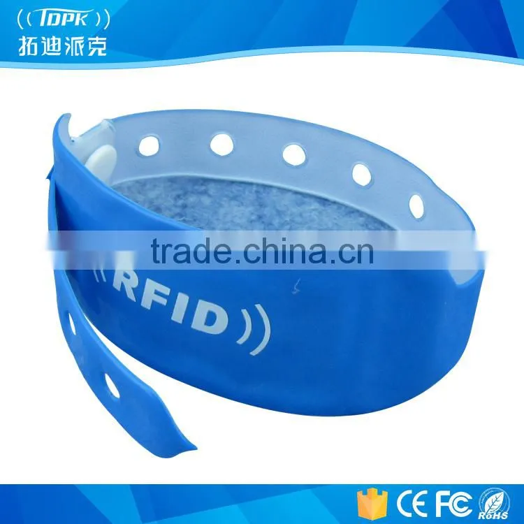 hospital one time use custom rfid pvc wristband