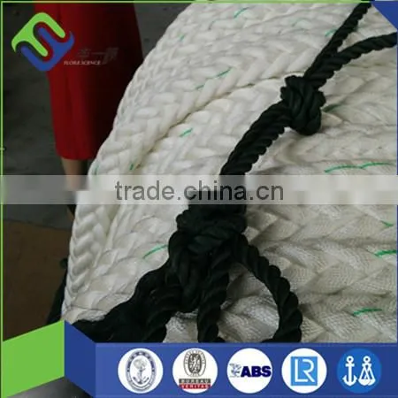 8 strand 24mm x 110m nylon rope with splice eyes both ends