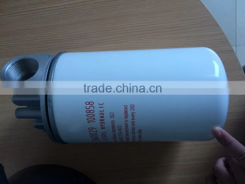 53W0029 100858 Spin-on oil return oil filter for heavy machine