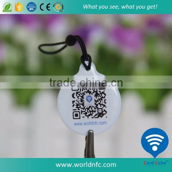 ISO14443A Printable NTAG213 NFC Epoxy Key Tag for Promotion