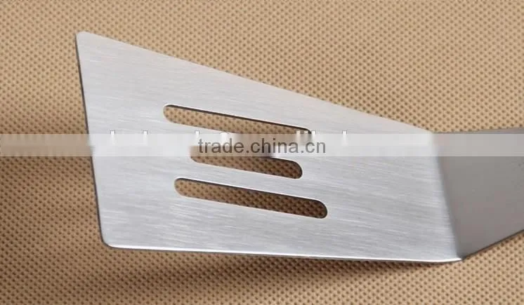 2016 hot selling stainless steel pizza shovel with wood handle pizza scoop