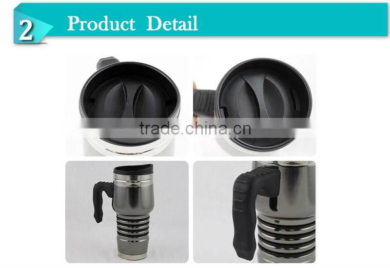 Practical double wall vacuum office stainless steel coffee car mug