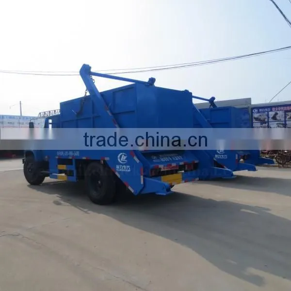 140hp 4*2 DONGFENG Hydraulic lift refuse truck 6 m3