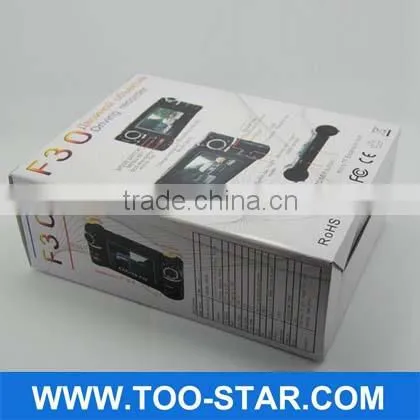 True Dual 720P Double lens Driving recorder H.264 HD Car DVR Camcorder F20 1280*720 G-Sensor Camera