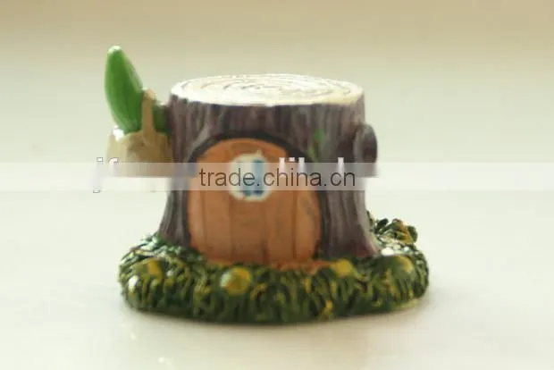 Zakka grocery stump small house ornaments micro landscape background props