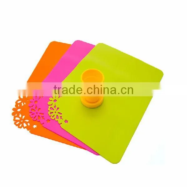 Eco-friendly Customized colorful silicone pot coaster