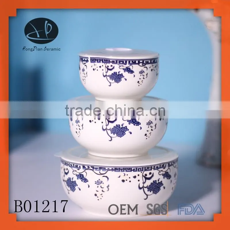 ceramic soup bowl, Factory direct wholesale 4 | 5.3 | 6.3 inch porcelain fresh bowl