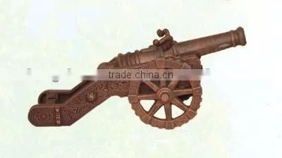 antique model cast iron cannon