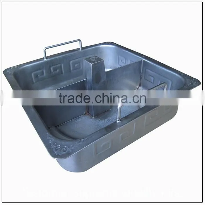 Custom good quality die casting mold for double-flavour pot