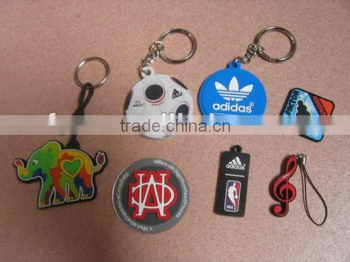 Fashion jewelry accessories silicon key chain silicone keychain