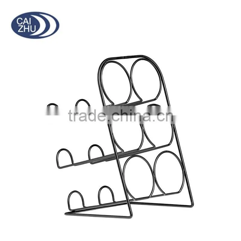 12 Bottle Wine Rack Holder Storage Shelf Sand for Metal Kitchen Decoration