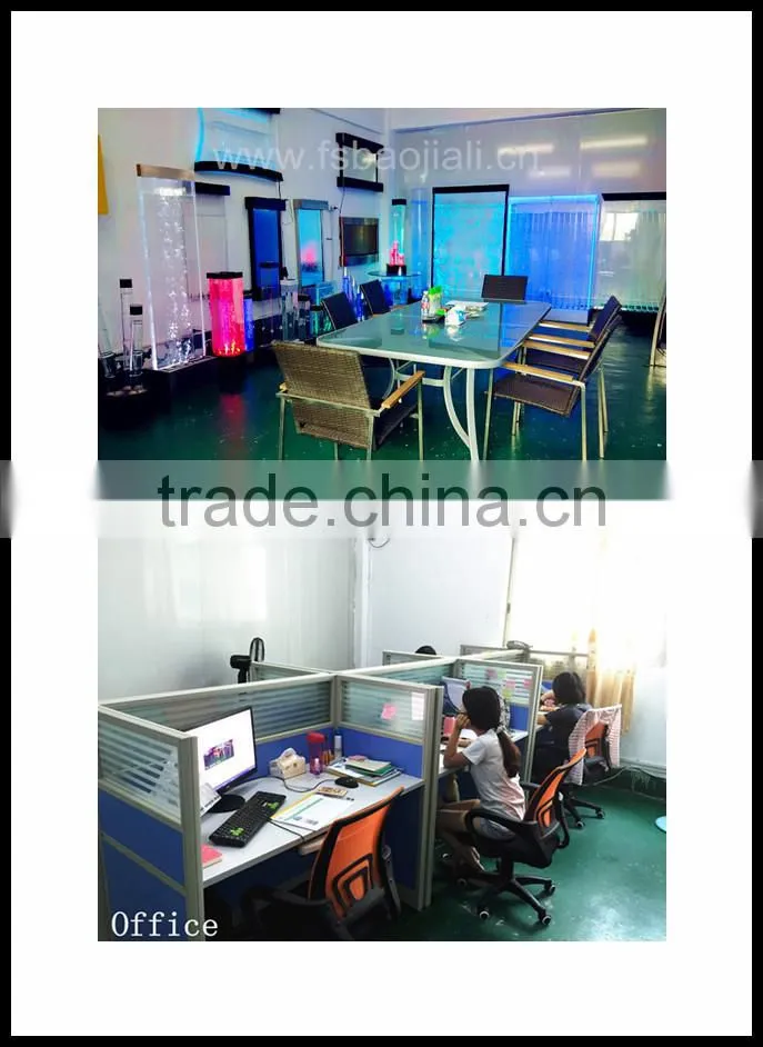 High quality LED vortex acrylic water bubble wall panel Office Partitions