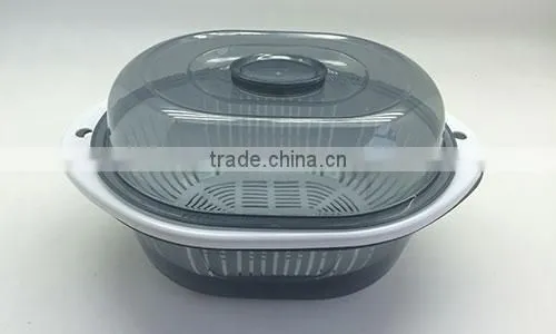 kitchen folding plastic fruit vegetable basket dropping water basket