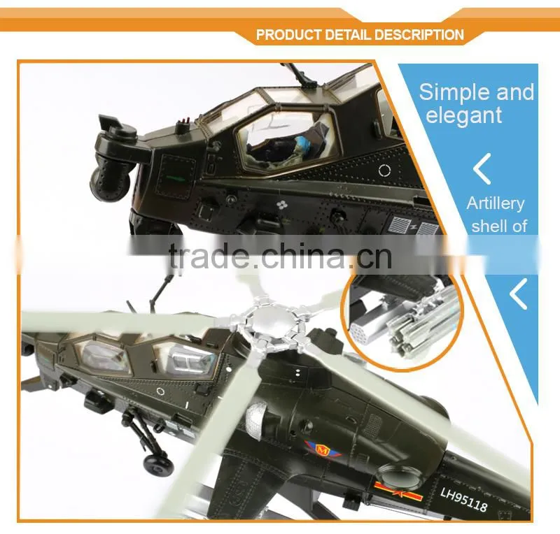 New Design Hot Fashion 1:48 WZ-10th ARM Helicopter Diecast Model Plane Mini Metal Plane for Sale