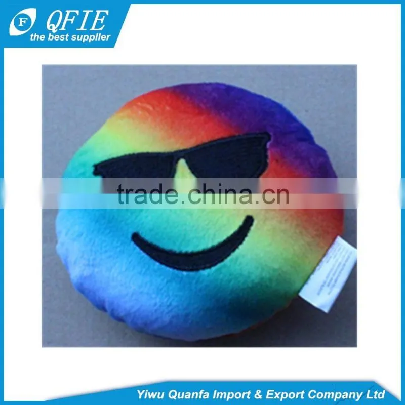 Wholesale 12.5cm 15cm colorful emoji expression stuffed soft toys