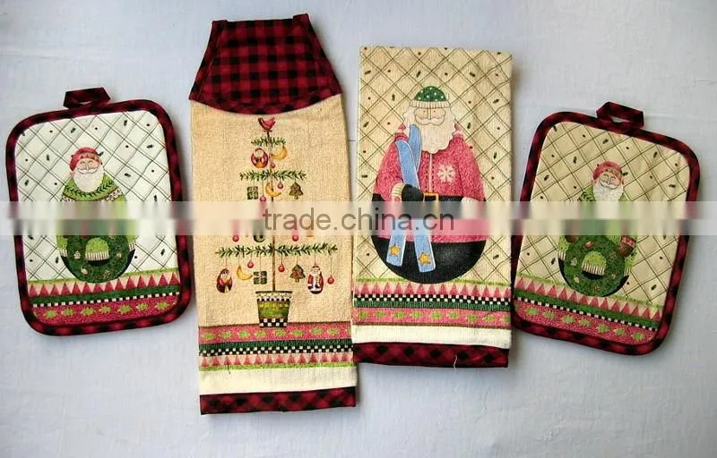 Christmas gifts Kichen Textlie Sets Apron sets Oven Glove sets Tea Towel Sets
