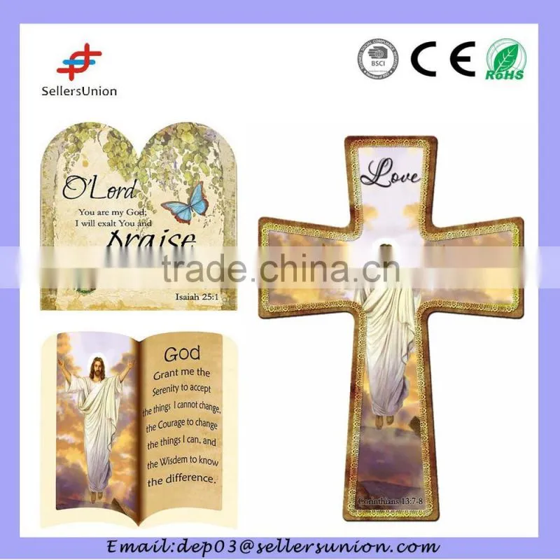 Ceramic Jesus Wall Cross ornament hanging