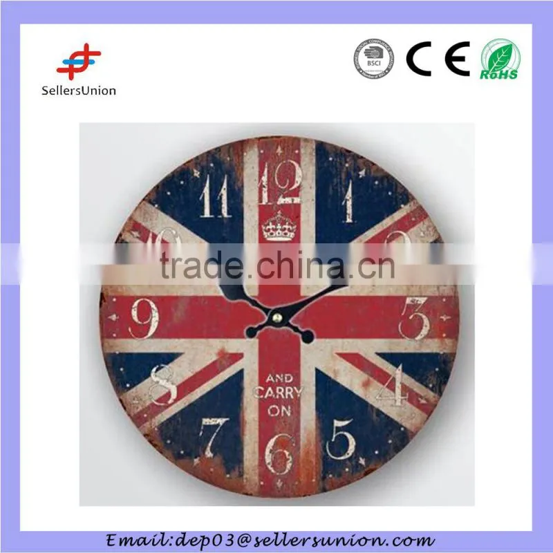 wall clock UK flag design