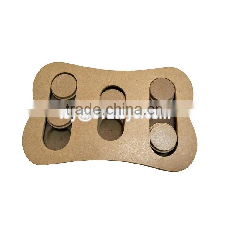 High quality safety stainless steel bowl wooden pet feeder for small dogs cats and pets W06F045