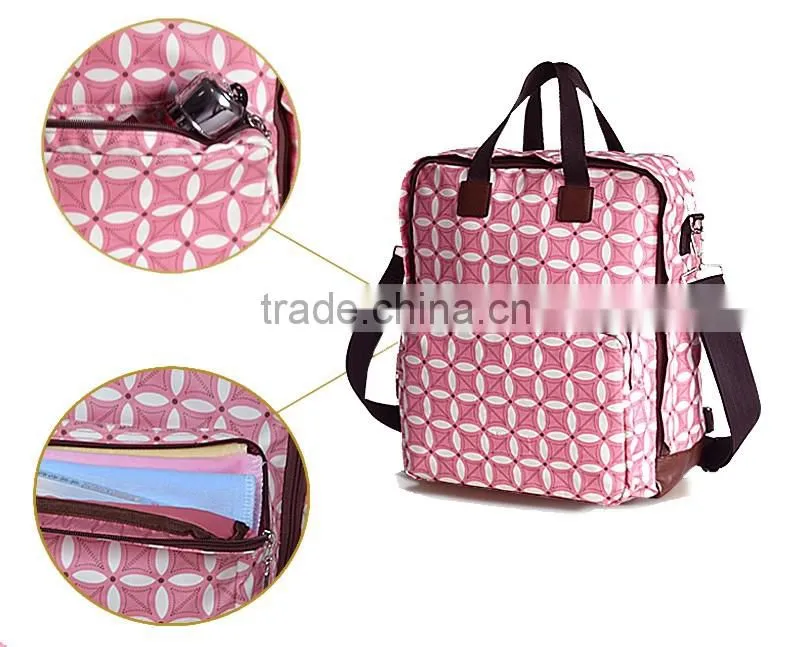 2016 Fashion multi-function mommy backpack storage bag