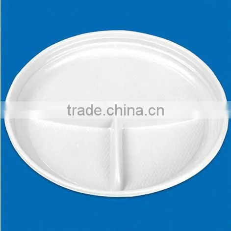 custom disposable partition plates plastic,3-compartment disposable plastic plate,disposable plastic plates