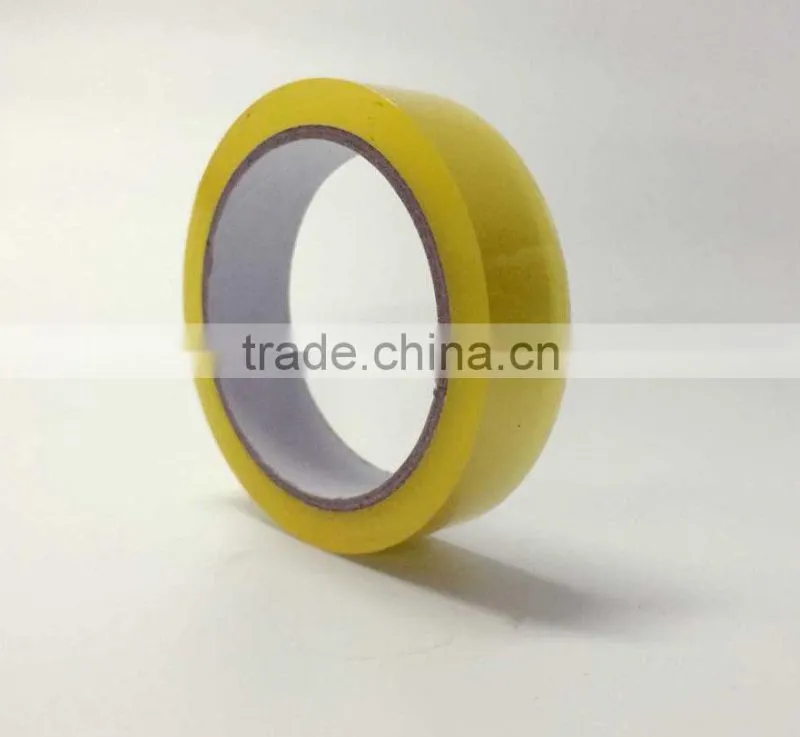 Chinese manufacturier hot sale clear/transparent yellow bopp adhesive packing tape for packing