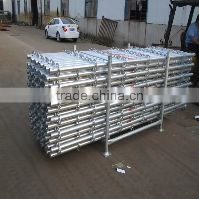 Factory price HDG ringlock scaffolding rosette system scaffolding