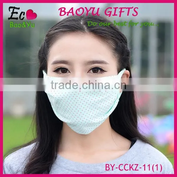 Hot selling fashion summer sunscreen mask/anti-dust Cotton respirator for women