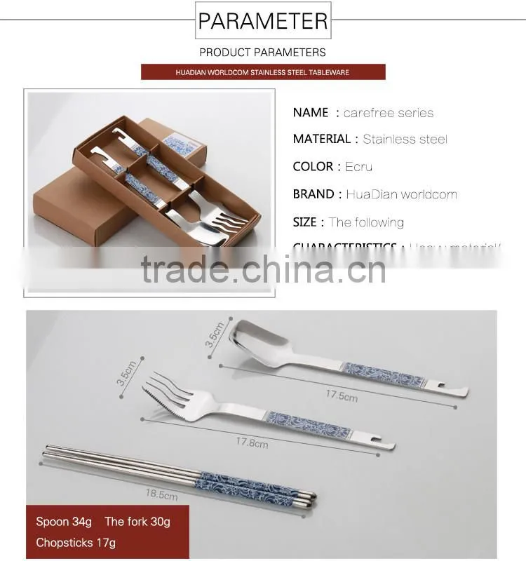 Promotional Fork And Spoon Gift Set With Cheap Price