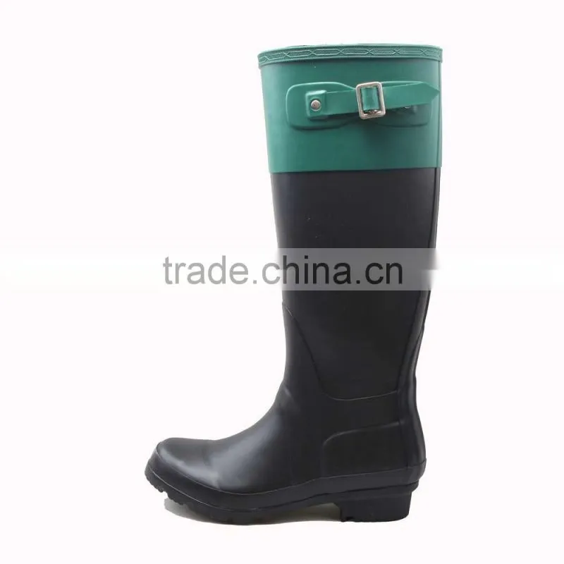 New Arrival Knee high women rain boots rubber boots wellington gumboots