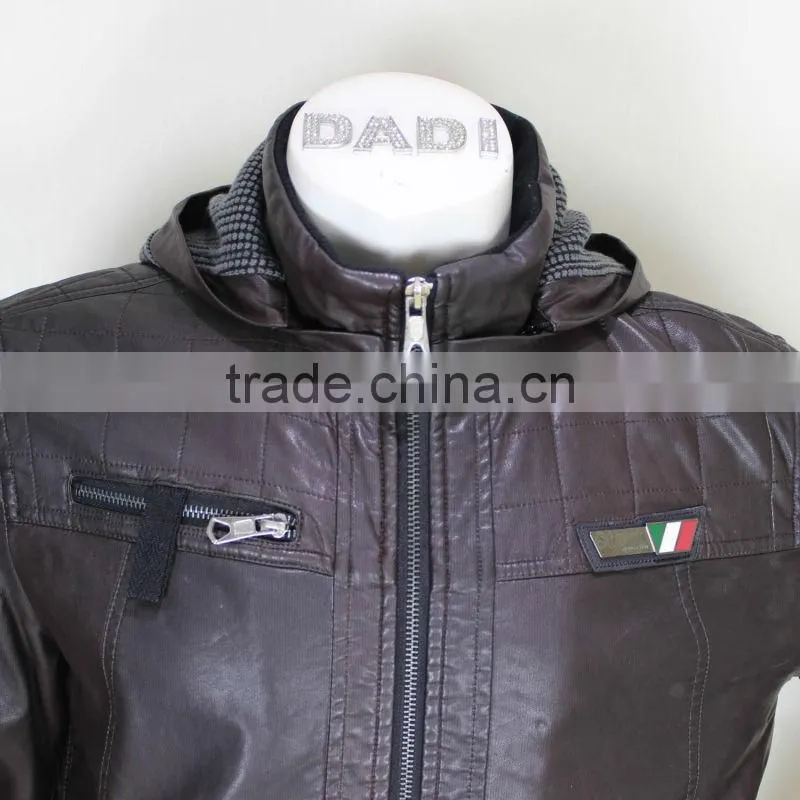 Mens Fashion Quilted PU Leather Jackets