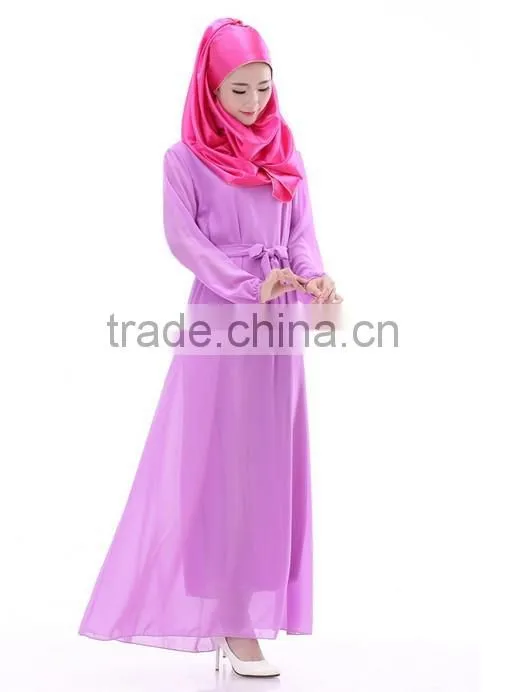 muslim fancy maxi dress with long sleeve
