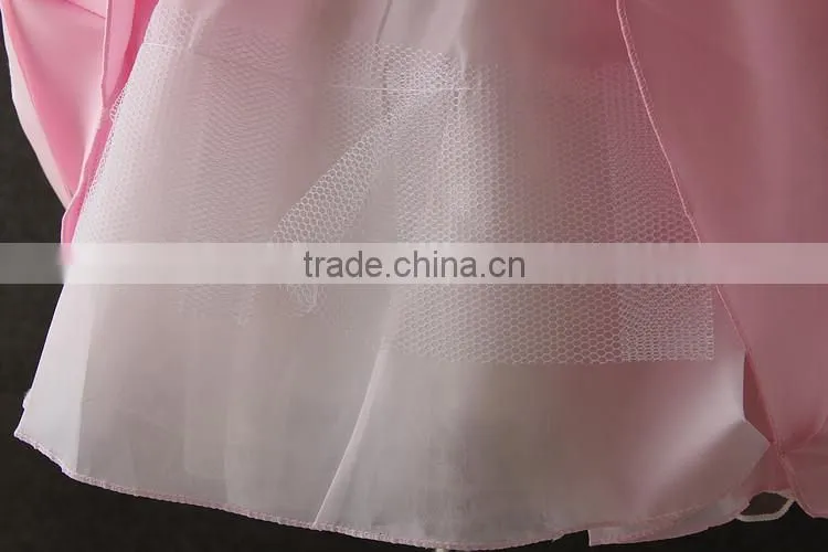2017 girls dresses children frocks designs pink Lovely Bow-knot Vietnam 1 year baby girl dresses images first Communion dresses