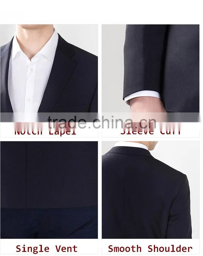 Casual Men'S Two Button Single Vent Fashion Suit Jacket Blazer For Sale