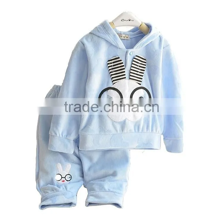 Latest Fashion Winter Child Garment Warm Kids Children Camping Play Clothes Set
