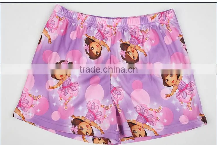 Girls' Knitted printed shorts