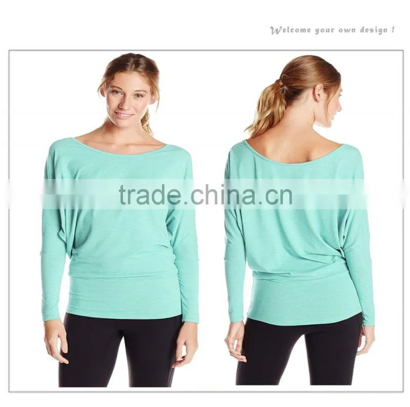 crew neck plain shirt for women latest design sweatshirt