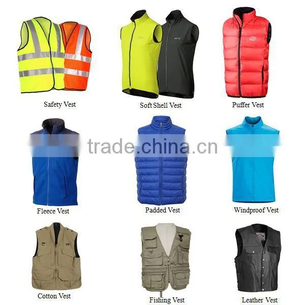 2015 Reversible Custom Fishing Vest, Shooting Hunting Vest for Men