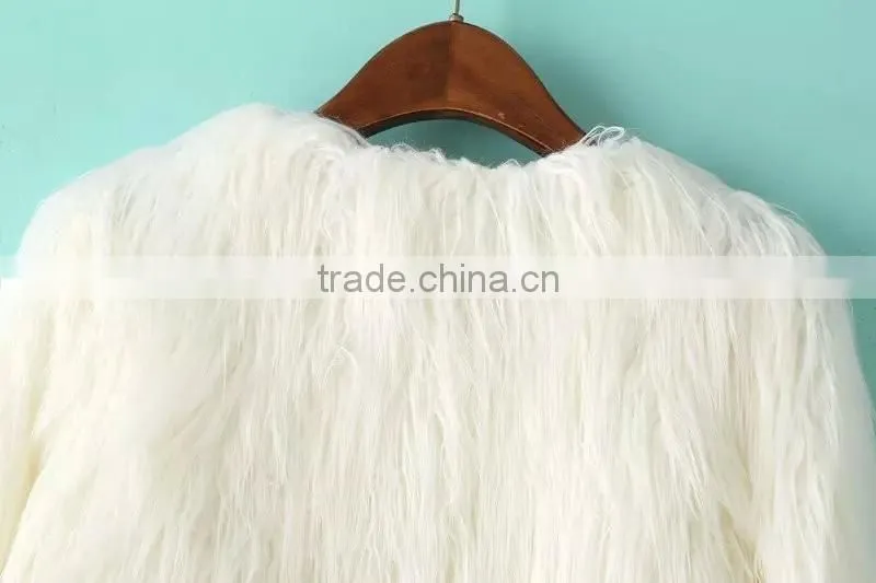 2017 fake fur new autumn and winter women fur fur coat long sleeves women sweater coat
