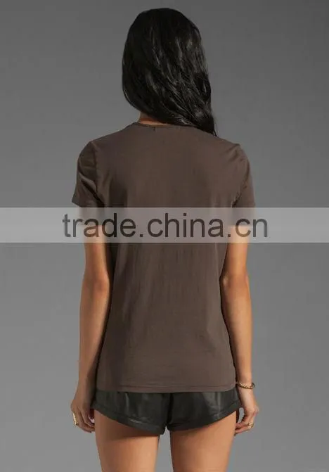 100% cotton fitted tee