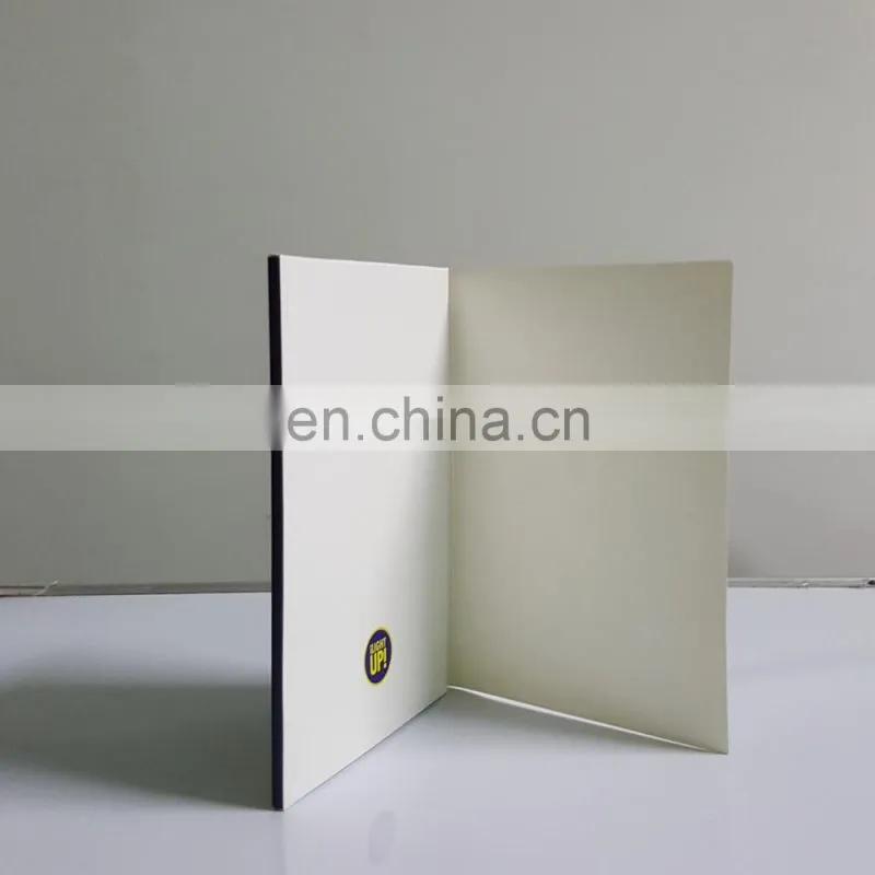 Factory low price musical led light custom Christmas greeting cards with battery