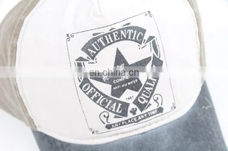 TOROS unisex metal closure print distressed patch baseball cap