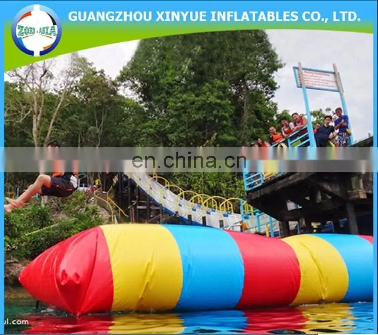 Hot selling giant inflatable water blob, cheap inflatable water jumping pillow