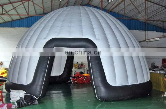 Green & White Inflatable Dome Tent