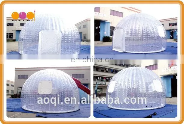 Transparent inflatable dome tent outdoor inflatable camping tent for sale