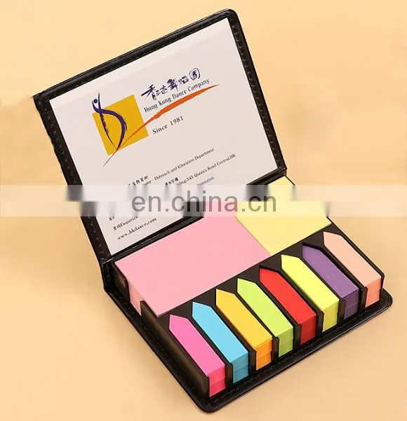 PU cover sticky note memo pad