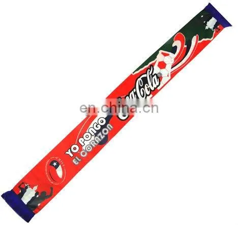 Cheap printing satin football fans scarf