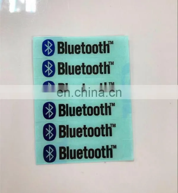 Metallic colorful adhesive stickers for bluetooth speaker